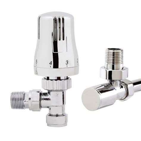 Phoenix Thermostatic Angled Radiator Valves