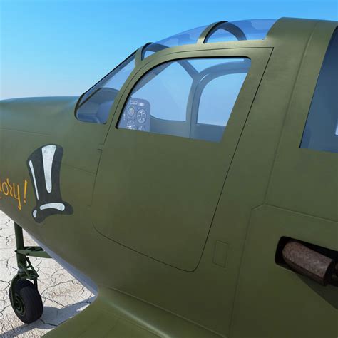 3d model fighter bell p-39 airacobra