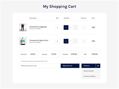 Shopping Cart | Online store web design, Ecommerce web design, Minimal ...