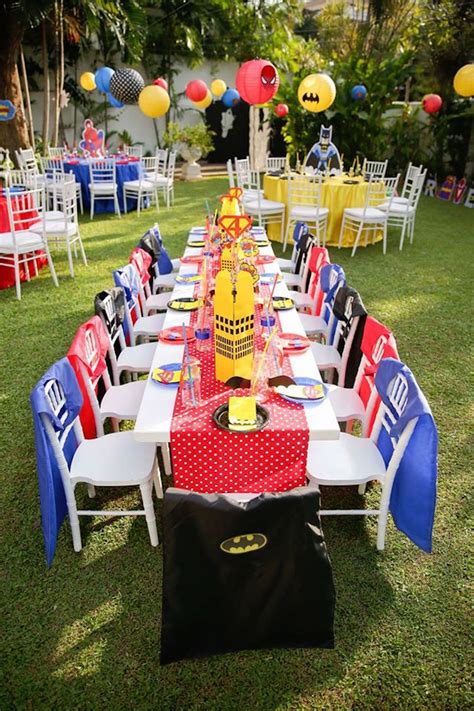 Kara's Party Ideas Calling All Superheroes Birthday Party | Kara's ...