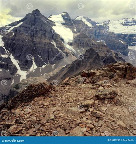 View South from the Summit of Fairview Mountain, Banff National Park ...