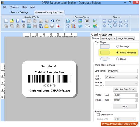 DRPU Barcode Maker Software Codabar linear font – HowToBarcode