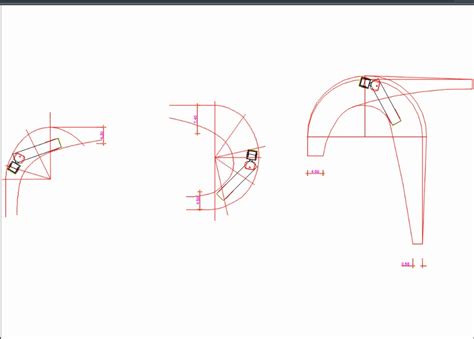 Truck turning radius in AutoCAD | Download CAD free (27.75 KB) | Bibliocad