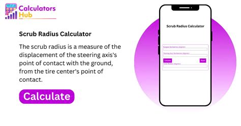 Scrub Radius Calculator Online