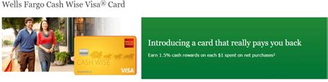 Wells Fargo Cash Wise Visa Credit Card Full Review - 1.5% Cash Back ...