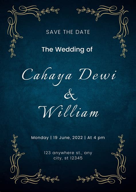 Formal Wedding Invitation Templates