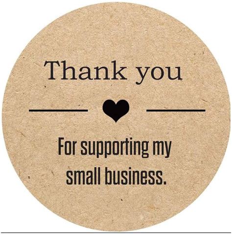 Thank You For Supporting My Small Business Stickers-Round 1,5 inches ...