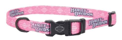 Harley-Davidson® Li'l Bikers Adjustable Shield Dog Collar - 2 Sizes, Pink - Wisconsin Harley ...