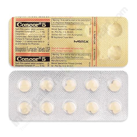 Buy Bisoprolol Fumarate 5mg Tablets Online At Low Cost | IDM.