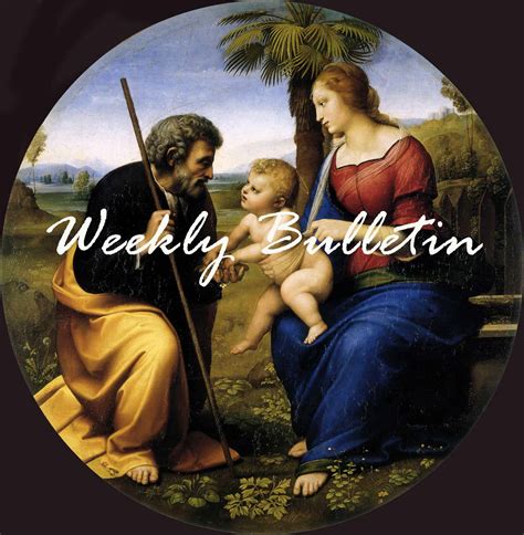 Weekly Bulletin – Holy Family Parish of Galveston & Bolivar