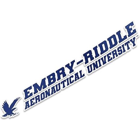 Embry-Riddle Aeronautical University-Daytona Name Logo Vinyl Decal ...