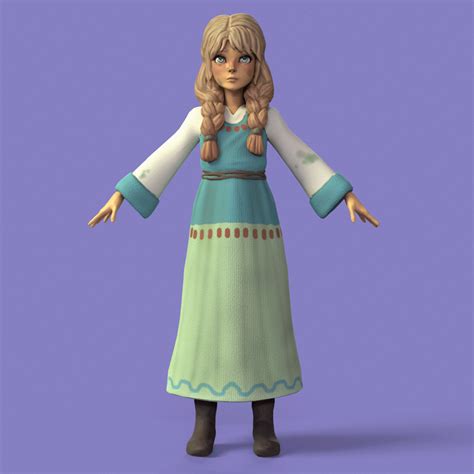 Yvie Wilson - Vesna - Character 3D and 2D design