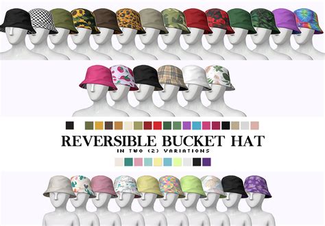 Reversible Bucket Hat – Sims 4 Updates -♦- Sims 4 Finds & Sims 4 Must ...