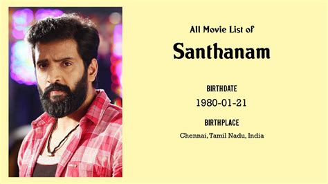 Santhanam Movies list Santhanam| Filmography of Santhanam - YouTube