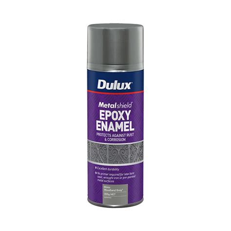 Dulux Metalshield Epoxy Enamel Spray Gloss Woodland Grey 300G ...