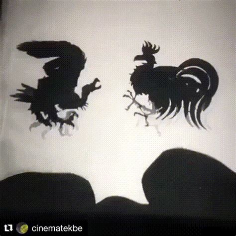 A fight scene between shape-shifting beings in Lotte Reiniger’s ‘The ...