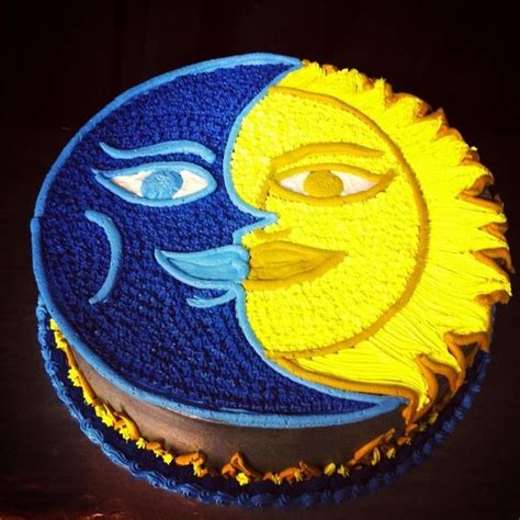 Sun cake, Moon cake, Cute birthday cakes