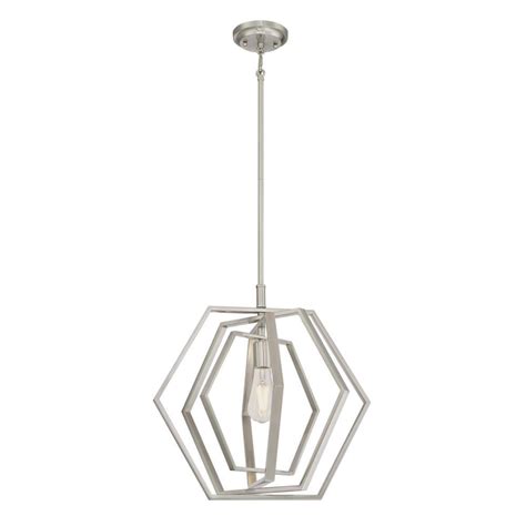 Westinghouse Holly 1-Light Brushed Nickel Pendant-6351300 - The Home Depot | One light, Light ...