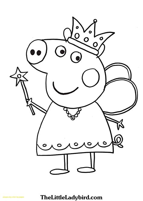 Peppa Pig Princess Coloring Pages - Coloring Home