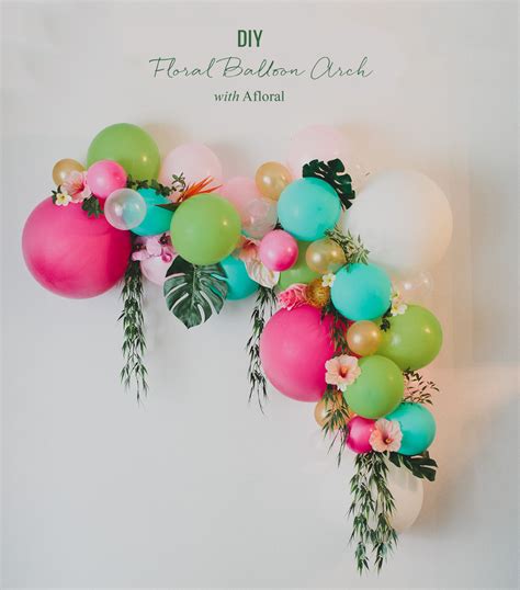 DIY Floral Balloon Arch - Green Wedding Shoes