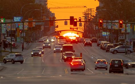 Letter: This stunning sunset view only appears in Burnaby twice a year ...