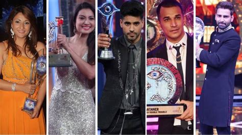 Bigg Boss Winners List of All Seasons 1 to 17 (With Photos)