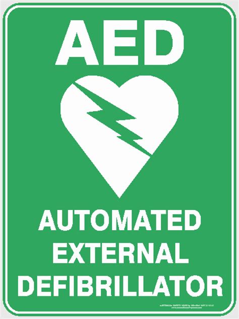 AED - AUTOMATED EXTERNAL DEFIBRILLATOR | Discount Safety Signs Australia