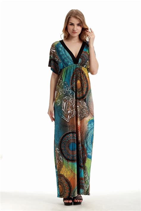 Printed Long Dress Bali Summer Maxi Boho Dresses-in Dresses from Women's Clothing on Aliexpress ...