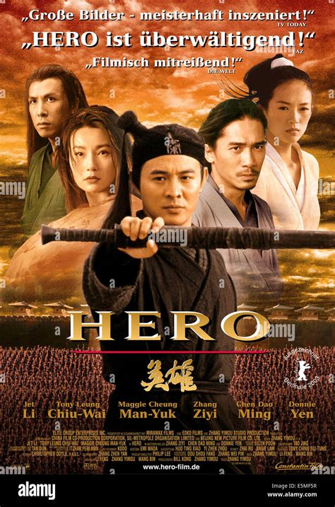 HERO, (aka YING XIONG), Donnie Yen, Maggie Cheung, Jet Li, Tony Leung ...