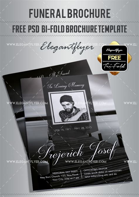 28+ Modern and Professional Free PSD Funeral Program Templates & Premium Version! – Free PSD ...