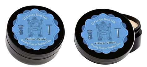 Italian Barber Shop Shaving Soap Fresco Verde For Sensitive Skin - Australia