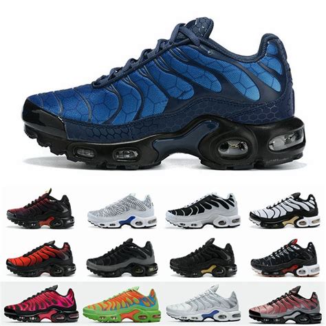 New TN Plus GS Running Shoes For Men Blue Hex Remix Pack Brushstroke ...