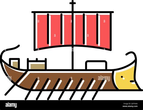 ship ancient rome color icon vector illustration Stock Vector Image & Art - Alamy