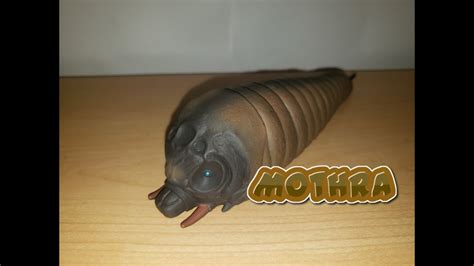 Mothra larva toy review (Bandai movie monster series) - YouTube