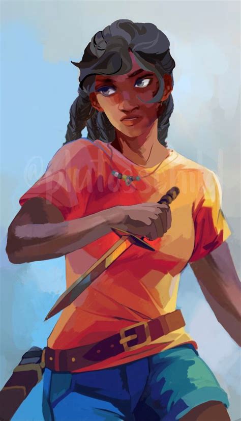 Leah Sava Jeffries as Annabeth Chase. Art by plutosschild on Tumblr | Percy jackson books, Percy ...