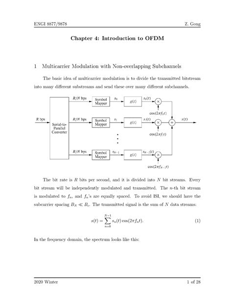 OFDM - OFDM - Chapter 4: Introduction to OFDM 1 Multicarrier Modulation with Non-overlapping ...