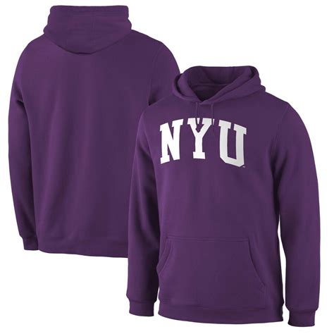 Fanatics Branded NYU Violets Purple Basic Arch Expansion Hoodie