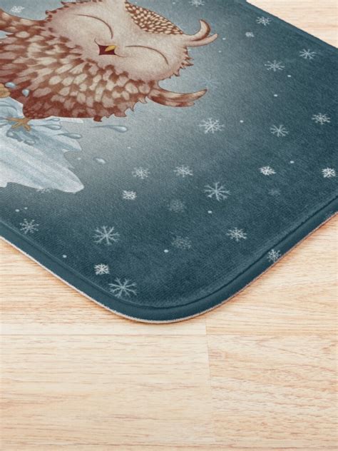 "Tiny Owl" Bath Mat by picroom | Redbubble