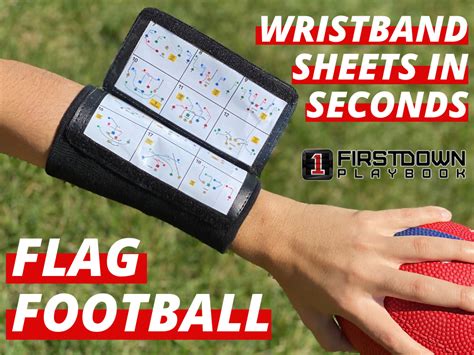 Youth & Flag Football Wrist Sheets In Seconds - FirstDown PlayBook