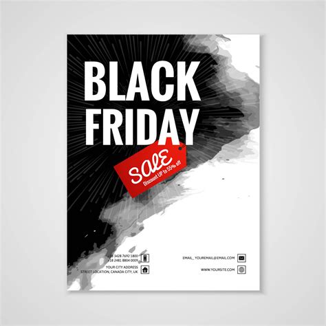 Abstract black friday sale poster brochure template design 249129 ...