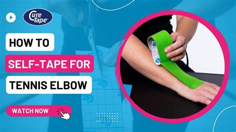 How to Tape Tennis Elbow » Kinesiology Taping Instructions » CureTape - YouTube