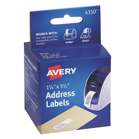 Avery 4150 - Label Printer Labels, Address, White - 260 - Walmart.com - Walmart.com
