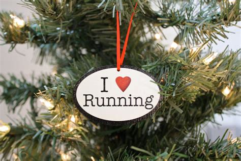 I Love Running Christmas Ornament - Great gift for runners! – York Sign Shop