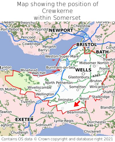 Where is Crewkerne? Crewkerne on a map