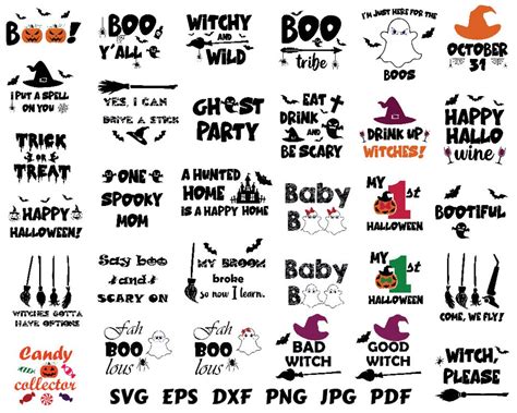 Halloween Bundle Svg Halloween Svg Halloween Quotes Svg - Etsy