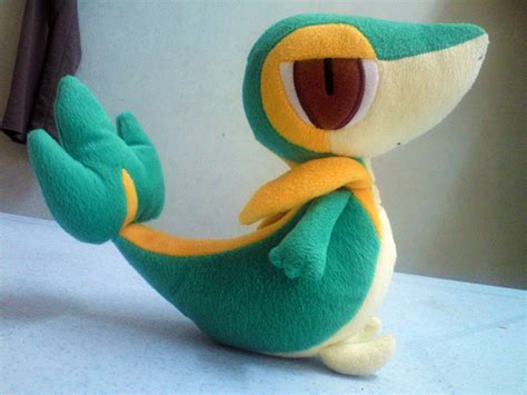 My Snivy plush by riolushinx on DeviantArt