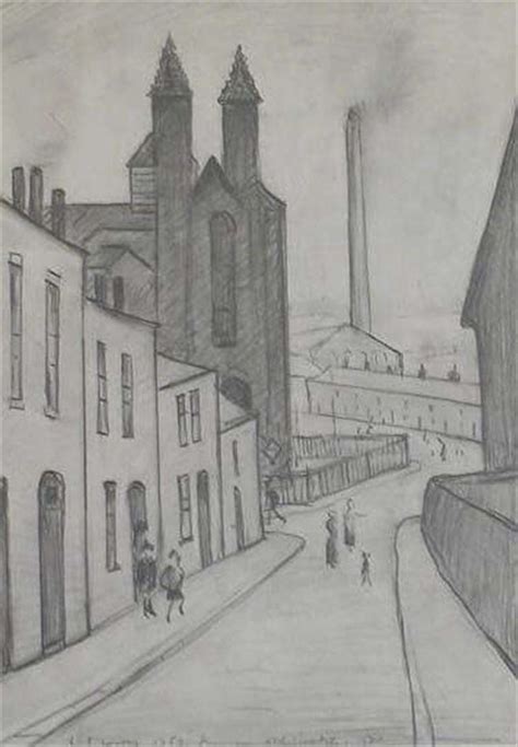 L.S.Lowry, Lowry, original, richmond hill, sketch, drawing | Nostalgic ...