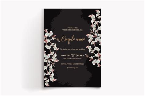 Premium Vector | Wedding invitation templates