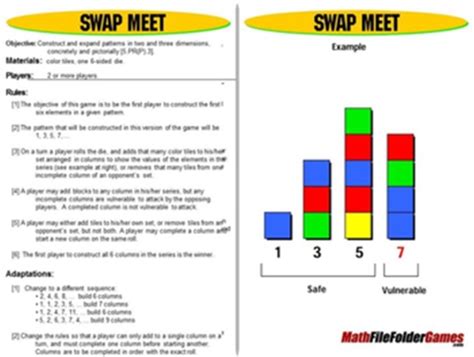 Swap Meet: The Fun and Educational Math Game for Pattern Recognition and Construction