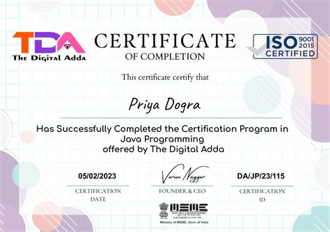 Java Programming Free Certification